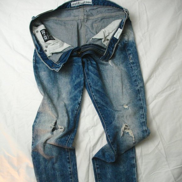 Express Jeans, Super Skinny Fit, 32 x 32, Ripped Stylish, Distressed. - Picture 1 of 9